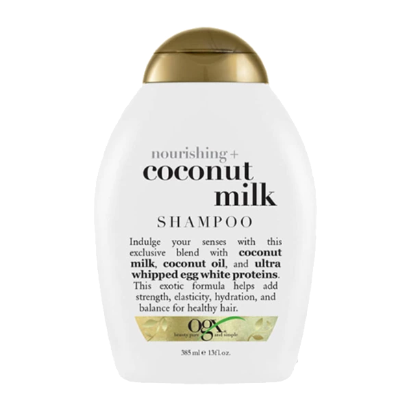 شامپو مو تقویت کننده او جی ایکس مدل شیر نارگیل ogx coconut milk