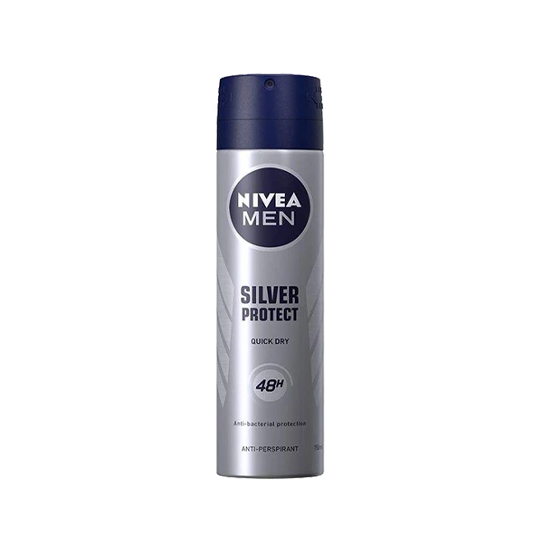 اسپری بدن ضد تعریق مردانه نیوآ NIVEA مدل silver protect