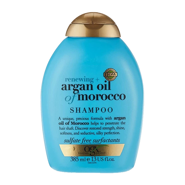 شامپو مو ترمیم کننده او جی ایکس مدل روغن آرگان ogx argan oil of morocco