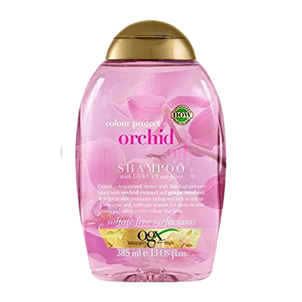 شامپو محافظ رنگ مو او جی ایکس مدل روغن ارکیده ogx orchid oil